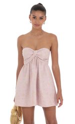 Sequin Babydoll Dress in Gold